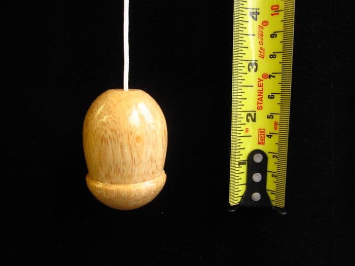 Large chunky wooden cord pull - Bathroom light or blind cord weight ...